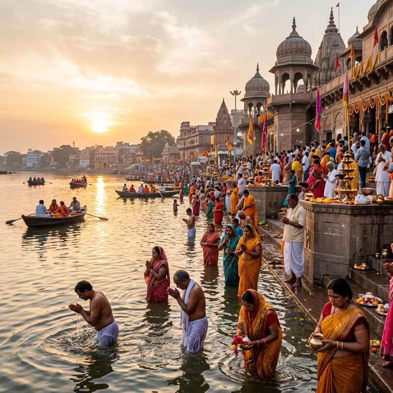 Vishram Ghat Mathura Aarti