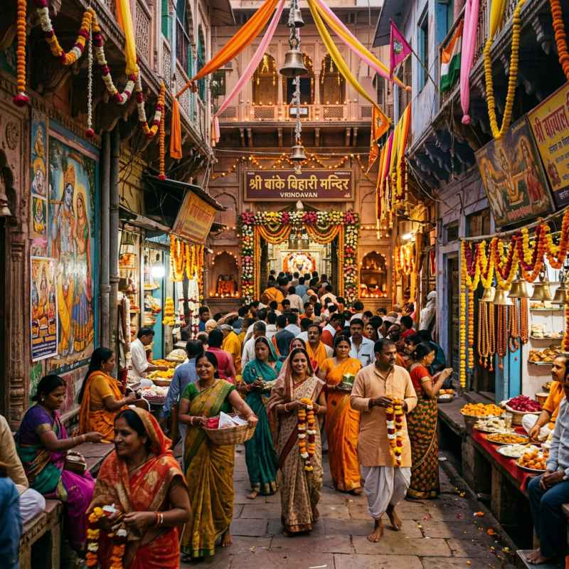 Banke Bihari Temple Darshan